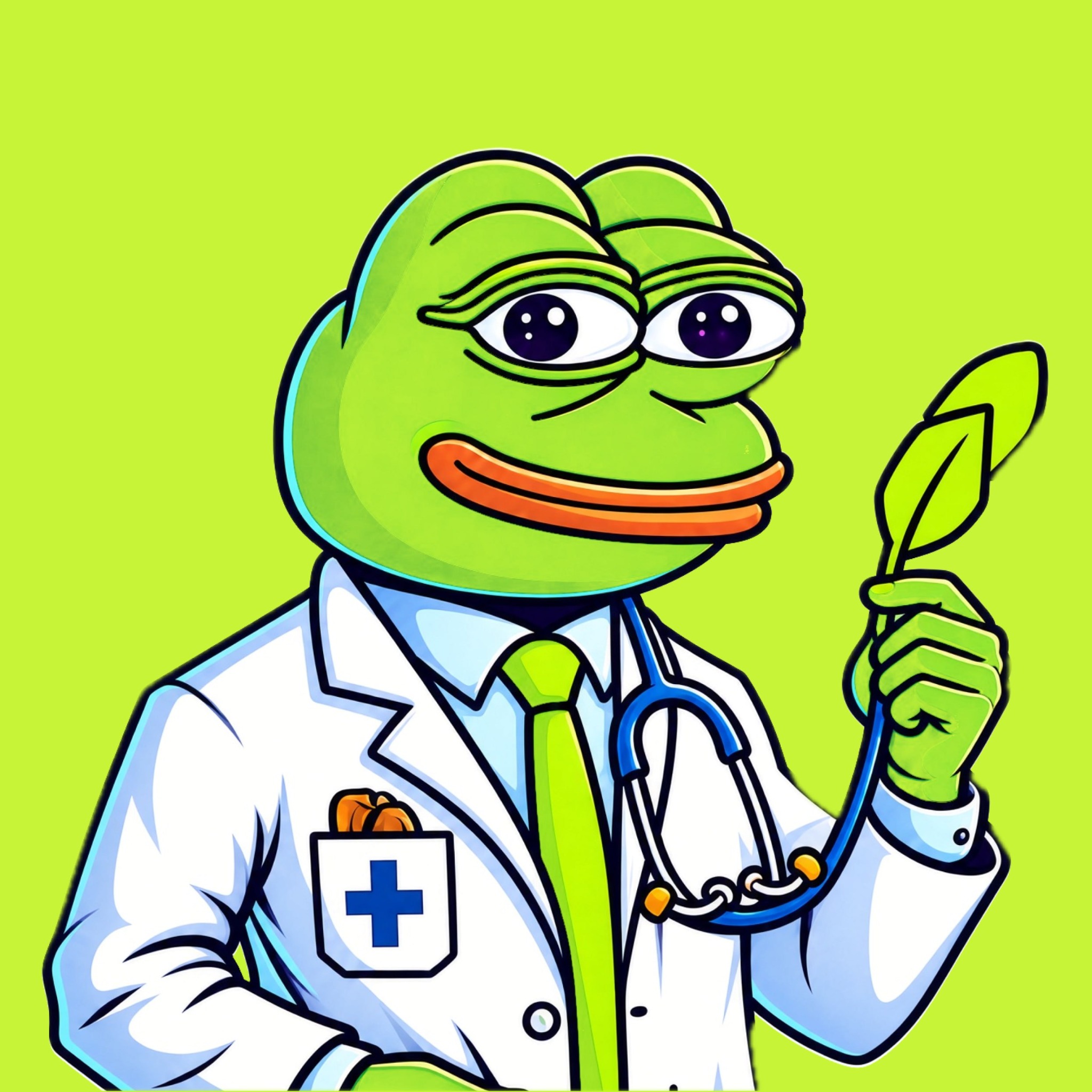Doctor Pepe holding a feather